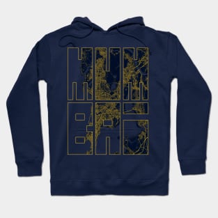 Mumbai, India City Map Typography - Gold Art Deco Hoodie